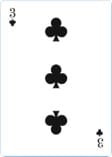 Three of clubs